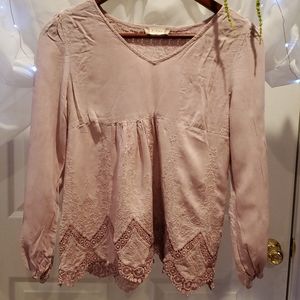 Altar'd State Blush Pink XS Long Sleeve